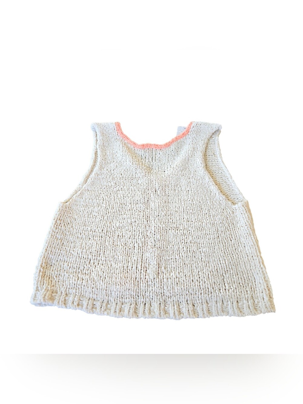 Free People NWT Sicily Reversible Ivory Shell Sweater Top - Picture 6 of 9